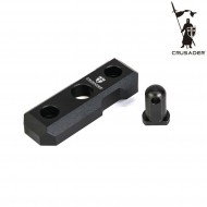 LC Bipiede Mount Cnc Black Crusader (cr-gm010020bk)