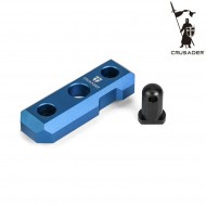 LC Bipiede Mount Cnc Blue Crusader (cr-gm010020bl)