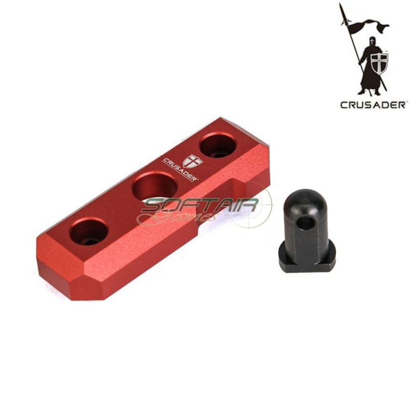 M-lok Bipod Mount Cnc Red Crusader (cr-gm010020rd)