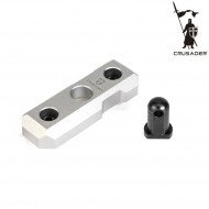 LC Bipod Mount Cnc Silver Crusader (cr-gm010020sv)