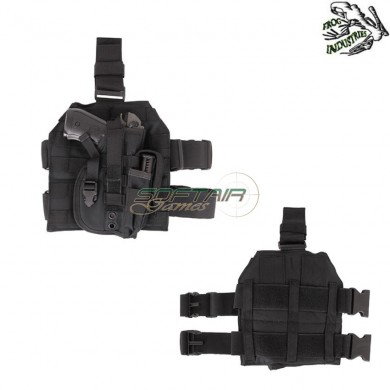 Leg Panel Molle With Universal Holster Black Frog Industries® (fi-003587-bk)