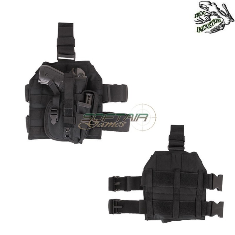 Leg Panel Molle With Universal Holster Black Frog Industries® (fi-003587-bk)