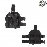 Leg Panel Molle With Universal Holster Black Frog Industries® (fi-003587-bk)
