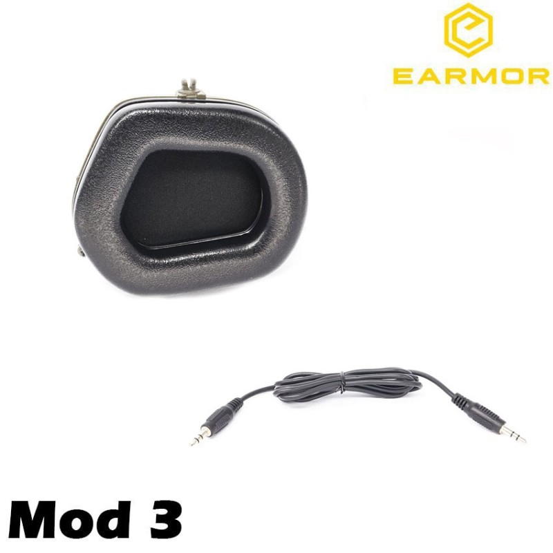 M31 Mod3 Cuffie Tactical Hearing Protection Ear-muff Coyote Brown Earmor (ea-m31-cb-mod3)
