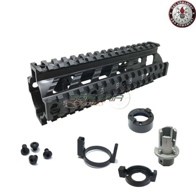 Rail In Nylon 7" Type Black M4/m16 G&g (gg-7)