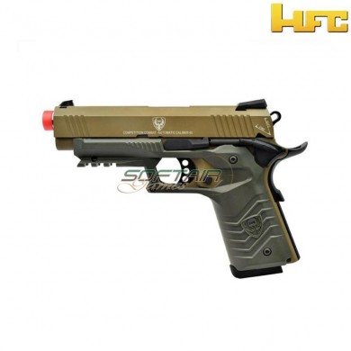 Pistola A Gas 1911 Custom Type Tan Hfc (hfc-hg-171t)