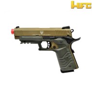 Gas Pistol 1911 Custom Type Tan Hfc (hfc-hg-171t)