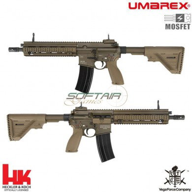 Fucile Elettrico Aeg Hk416 A5 Ral8000 V.2 Mosfet Fde Bronze Vfc Umarex (um-26533)