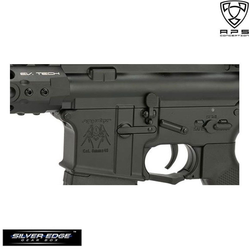 Fucile Elettrico Blowback Black Asr114 Rs-2 Spider Aps (aps-ap-114-b)