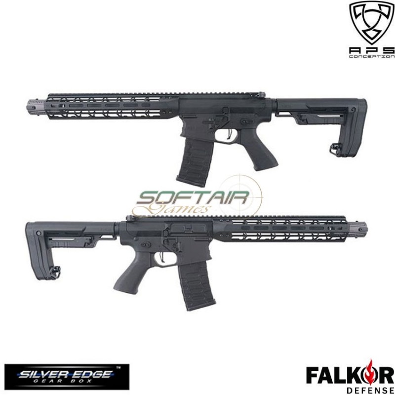 Electric Rifle Black Falkor Defense Blitz Ambi Sbr Aps (aps-ap-fbb)