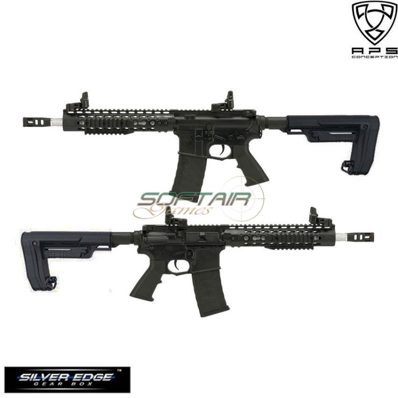 Electric Rifle Blowback Black Asr114 Rs-2 Spider Aps (aps-ap-114-b)
