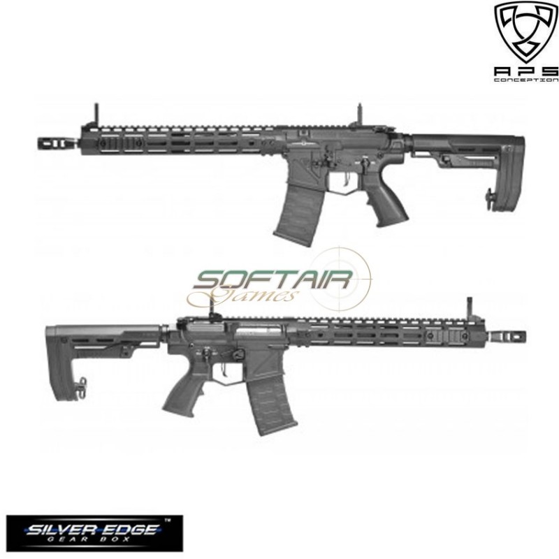 Fucile Elettrico Blowback Black Phantom Extremis Mk-i Combat Aps (aps-ap-mki-b)