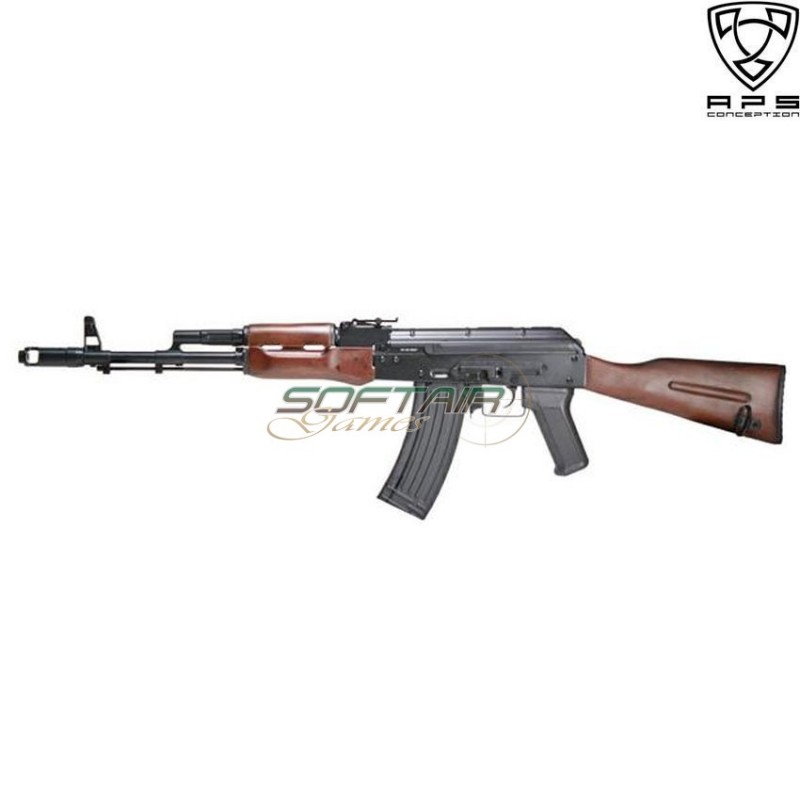 Electric Rifle Blowback Ak74 Ask201 Full Metal & Real Wood Aps (aps-ap-201)