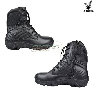 Anfibi Military Combat Zip Black Js Tactical (js-bwb)