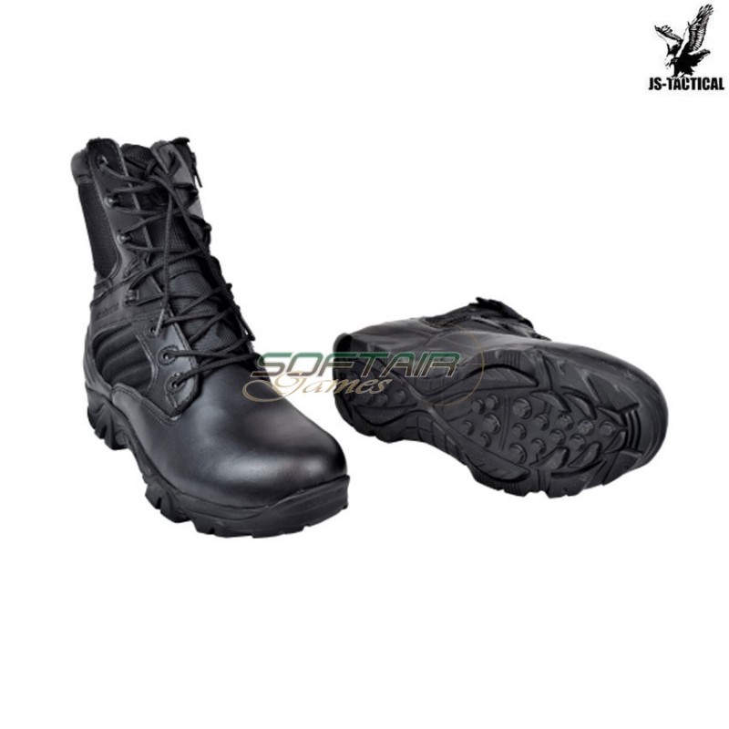 Anfibi Military Combat Zip Black Js Tactical (js-bwb)