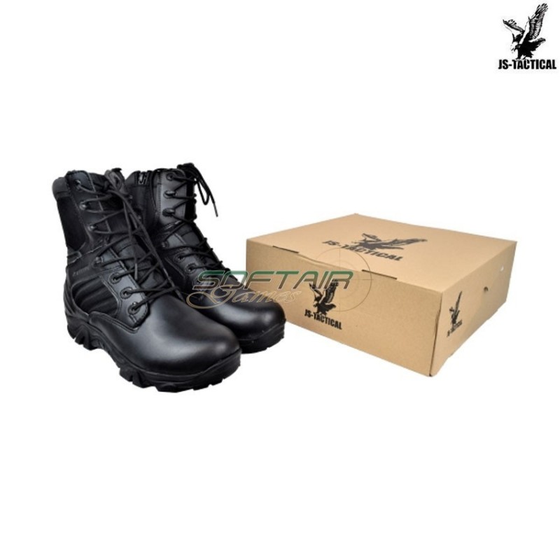 Anfibi Military Combat Zip Black Js Tactical (js-bwb)