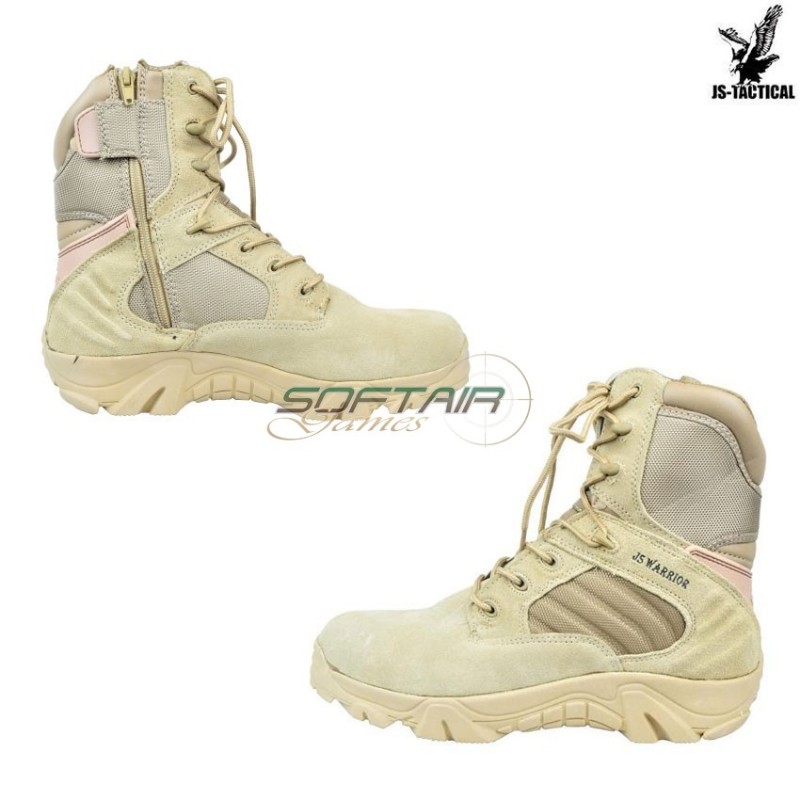 Anfibi Military Combat Zip Tan Js Tactical (js-bwt)