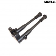 Bipede Universale Regolabile Full Metal Per 20mm Rail Well (awp)