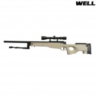 Sniper Spring Rifle Full Set L96 Mauser Tan Well (mb01tfull)