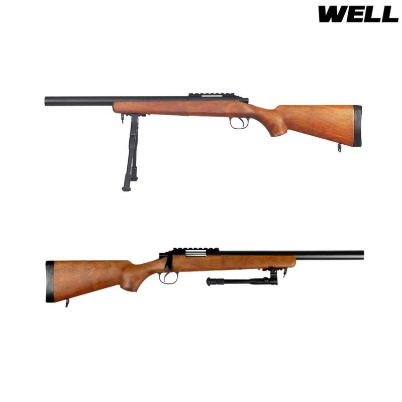 Vsr10w Short Barrel Wood + Bipiede Well (mb02bw)
