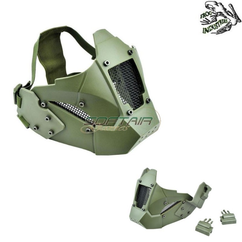 Maschera Facciale Olive Drab Jay Fast Frog Industries® (fi-019317-od)