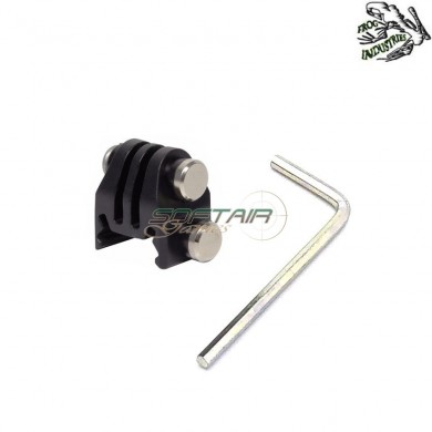 Rail Mount 20mm Black Per Gopro Frog Industries® (fi-wo-go33b-bk)