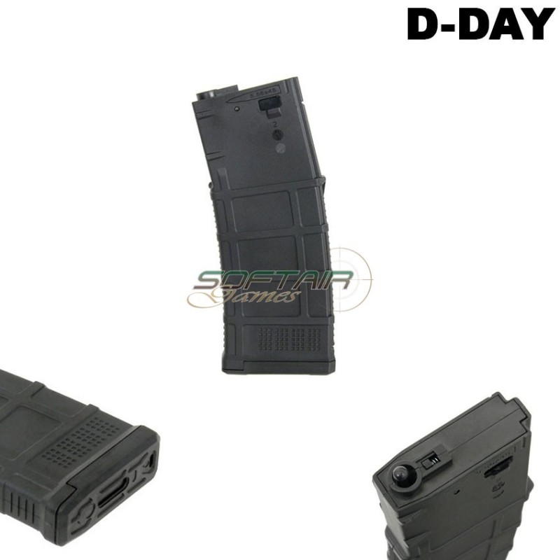 Caricatore Monofilare Aeg Dmag M4/m16 30/135 Variable-cap Black D-day (dd-mag-ms-bk)