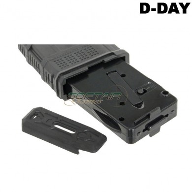Caricatore Monofilare Aeg Dmag M4/m16 30/135 Variable-cap Black D-day (dd-mag-ms-bk)