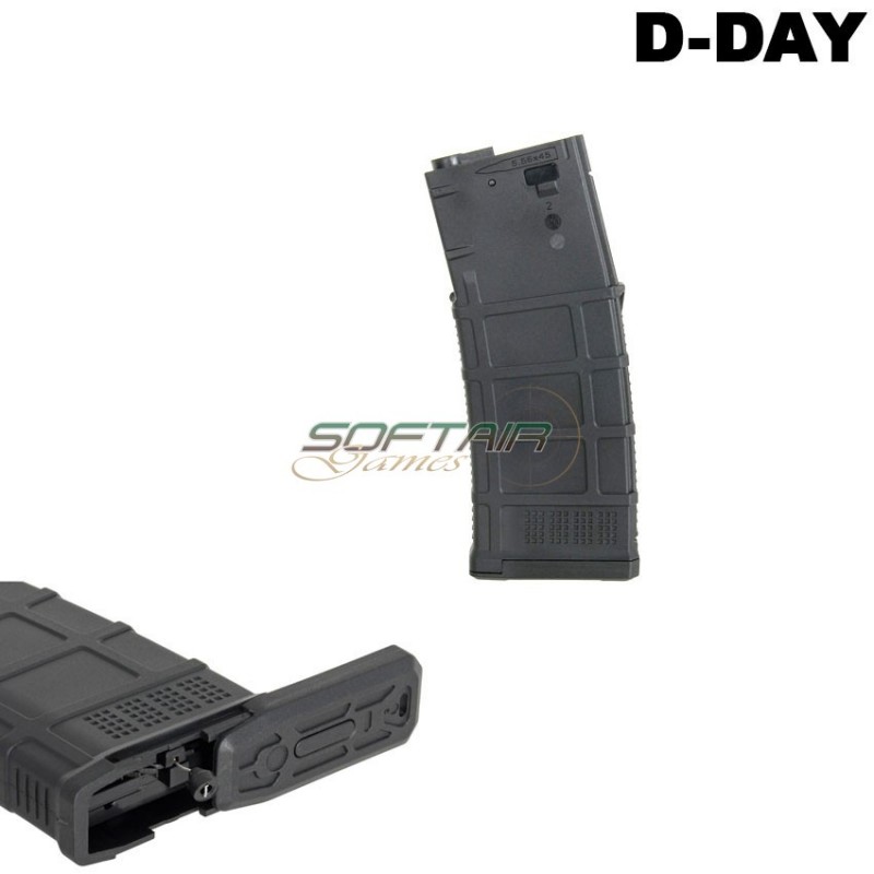 Caricatore Maggiorato Flash Aeg Dmag M4/m16 300bb Black D-day (dd-mag-mf-bk)