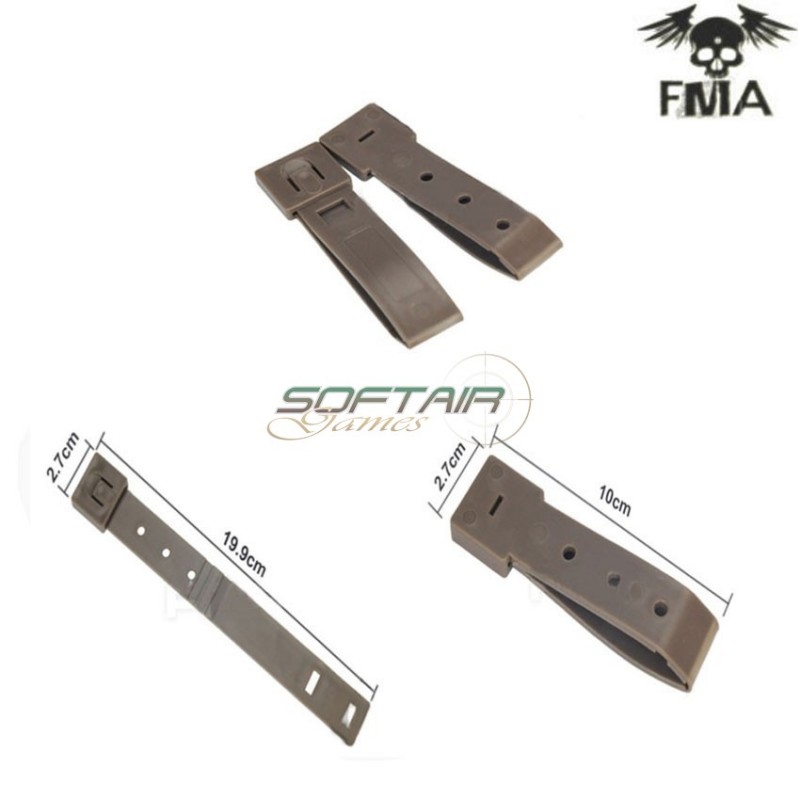 Short Malice Clips Set 2x Dark Earth Fma (fma-tb1032-de)