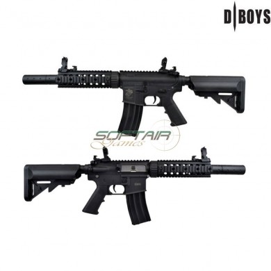 Fucile Elettrico M4 Silenced Sport Black Dboys (3881-p)