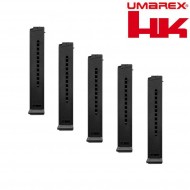 Set 5 Caricatori Maggiorati 420bb Black Per Ump Ufc/h&k/ares Umarex (um-mg-006-5)