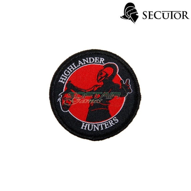 Patch Ricamata Helmet Sfondo Rosso Secutor (sr-sap0003)