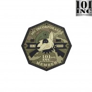 Patch 3d Pvc 101inc Hunt Squad Green 101 Inc (inc-444130-5467)
