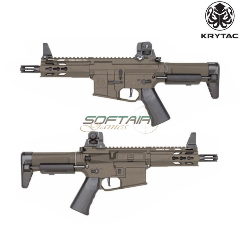 Electric Rifle Trident Mk2 Pdw Dark Earth Krytac (kry-tri-mk2-pdw-de)