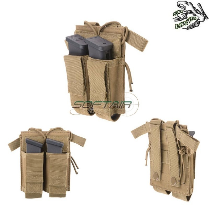 Tasca Doppia Fast Caricatori Mp5/pistola Coyote Frog Industries® (fi-018846-tan)