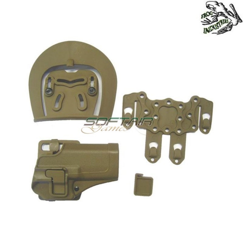 Full Set Fondina Rigida Cqc Glock Dark Earth Frog Industries (fi-hgl-t)