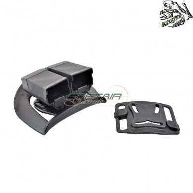 Rigid Holster Glock Magazines Black Double System Frog Industries® (fi-hglcar-b)