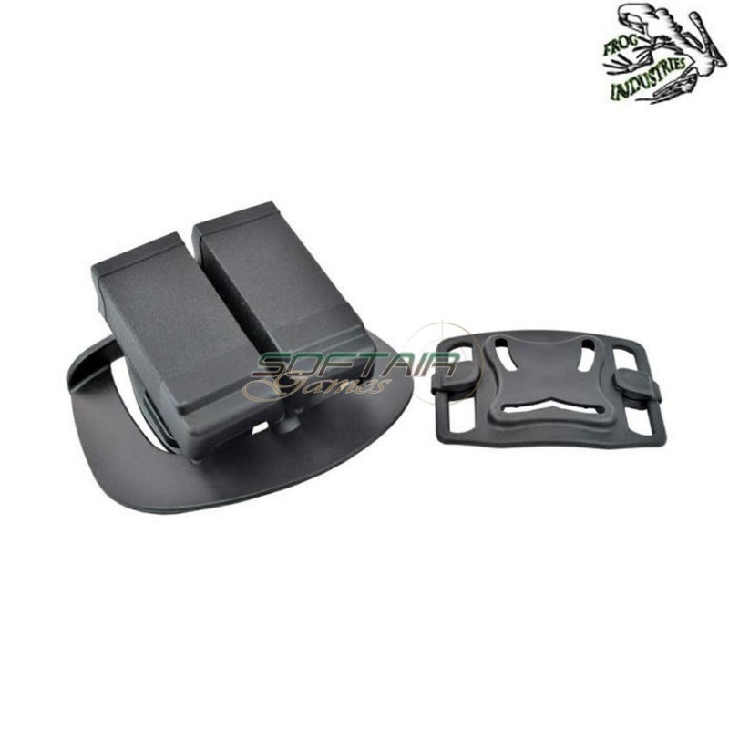 Fondina Rigida Caricatori 1911 Black Double System Frog Industries® (fi-h19car-b)
