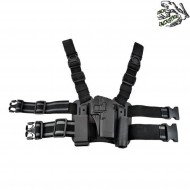Fondina Rigida Cosciale Set Glock Black Frog Industries® (fi-hkit-gl-b)