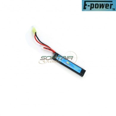 Batteria Lipo Connettore Mini Tamiya 7.4.v X 750mah 15c Stick Type E-power (ep-7.4x750)