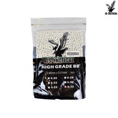 Busta Pallini Perfect 0.32gr White Js Tactical (js-bb0.32)