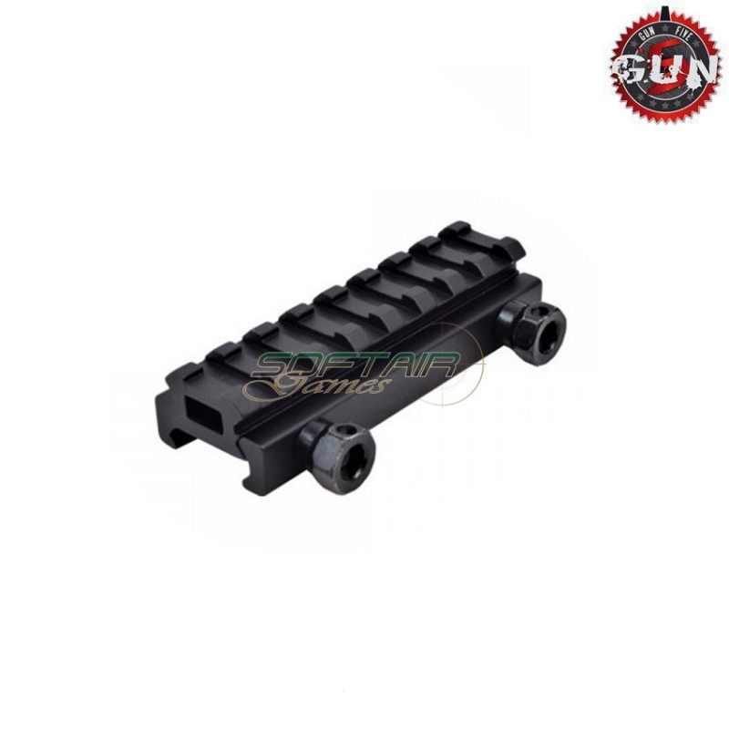 Flat Top Slitta Di Rialzo Da 10mm Black Gun Five (gf-js-s18)