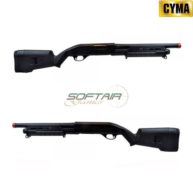 Fucila A Molla Pompa 355 Type Black In Polimero Cyma (cm-cm355b)