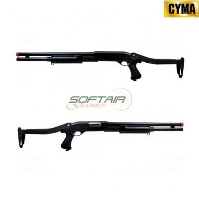 Spring Shotgun 352 Long Folding Type Black Polymer Cyma (cm-cm352l)
