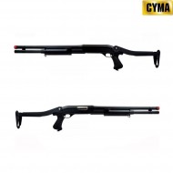 Fucila A Molla Pompa 352 Long Folding Type Black In Polimero Cyma (cm-cm352l)