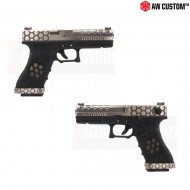 Pistola A Gas Vx Series G18 Black/silver Gbb Armorer Works (AW-VX0100)