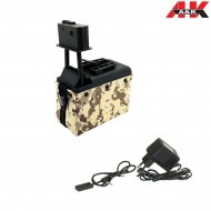 Electric Magazine 1500bb Digital Desert For M249/mk46 A&k (aek-310641)