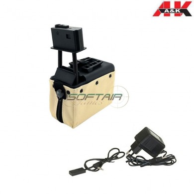 Caricatore Elettrico Tan 1500bb Per M249/mk46 A&k (aek-310642)