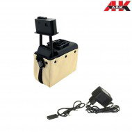 Electric Magazine 1500bb Tan For M249/mk46 A&k (aek-310642)